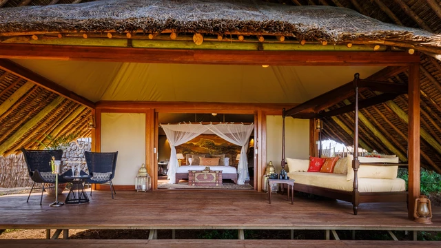 Soroi Larsens Camp · 露台与景观