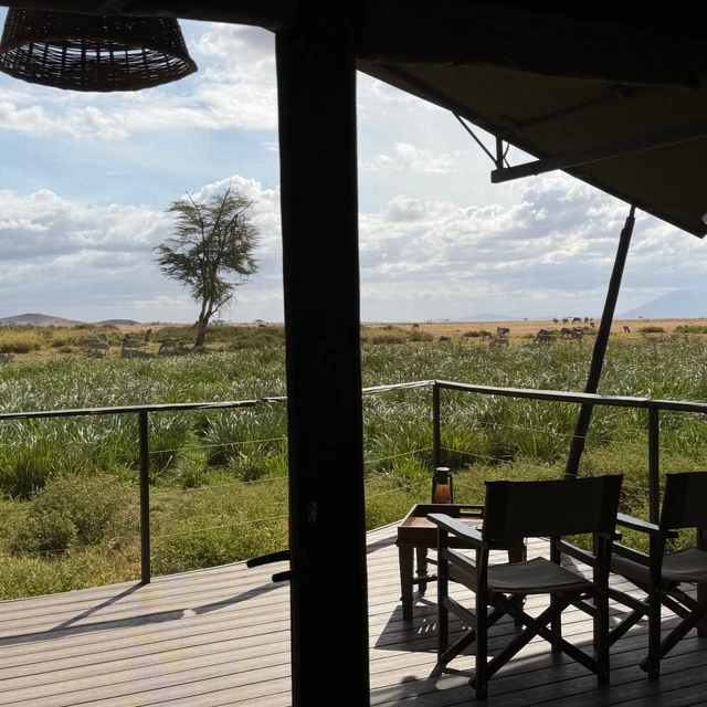 Soroi Amboseli Camp · 露台与景观