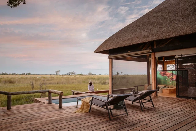 Vumbura Plains Camp · 露台与景观
