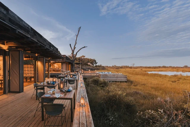 Vumbura Plains Camp · 露台与景观