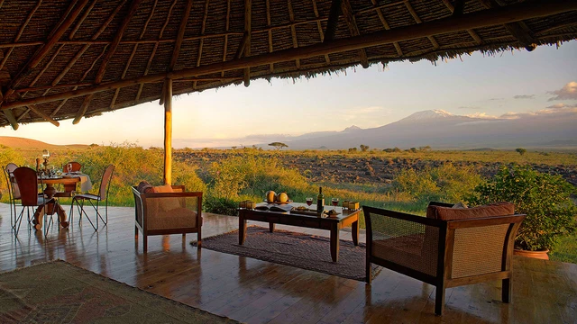 Elewana Tortilis Camp Amboseli · 露台与景观
