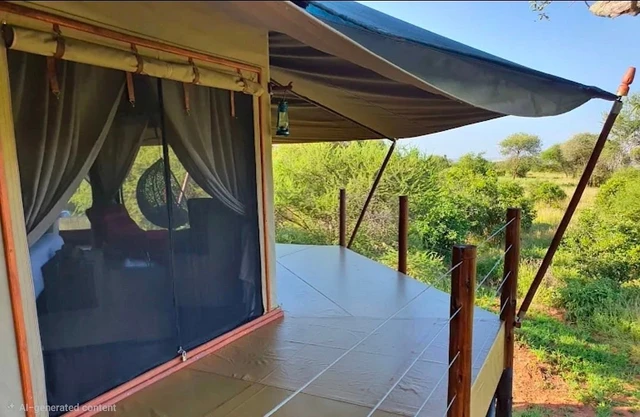 Tarangire Kuro Treetops Lodge · 露台与景观