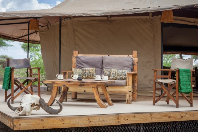 Baobab Tented Camp · 露台与景观