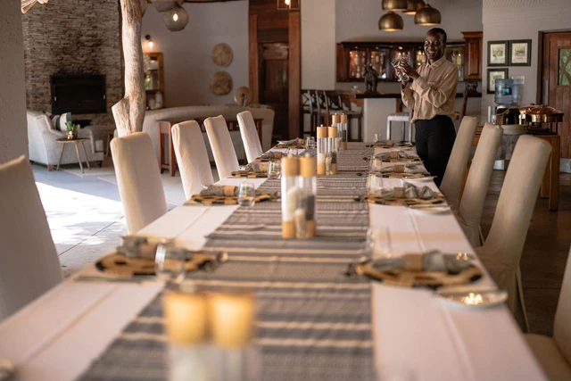 Savanna Private Game Reserve Lodge · 餐厅与用餐环境