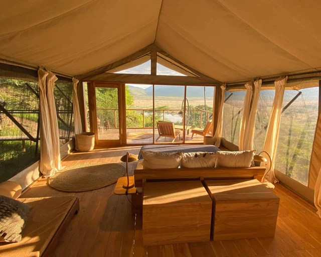 Mkomazi Wilderness Retreat · 露台与景观