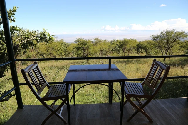 Ngorongoro Wild Camp · 露台与景观