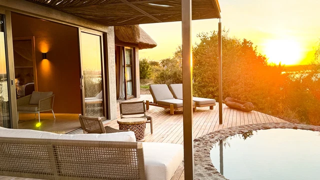Ngoma Safari Lodge · 露台与景观